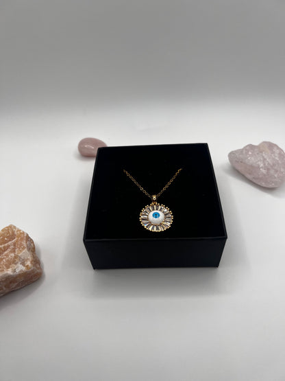 evil eye gold necklace