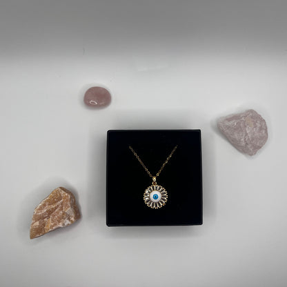 evil eye gold necklace