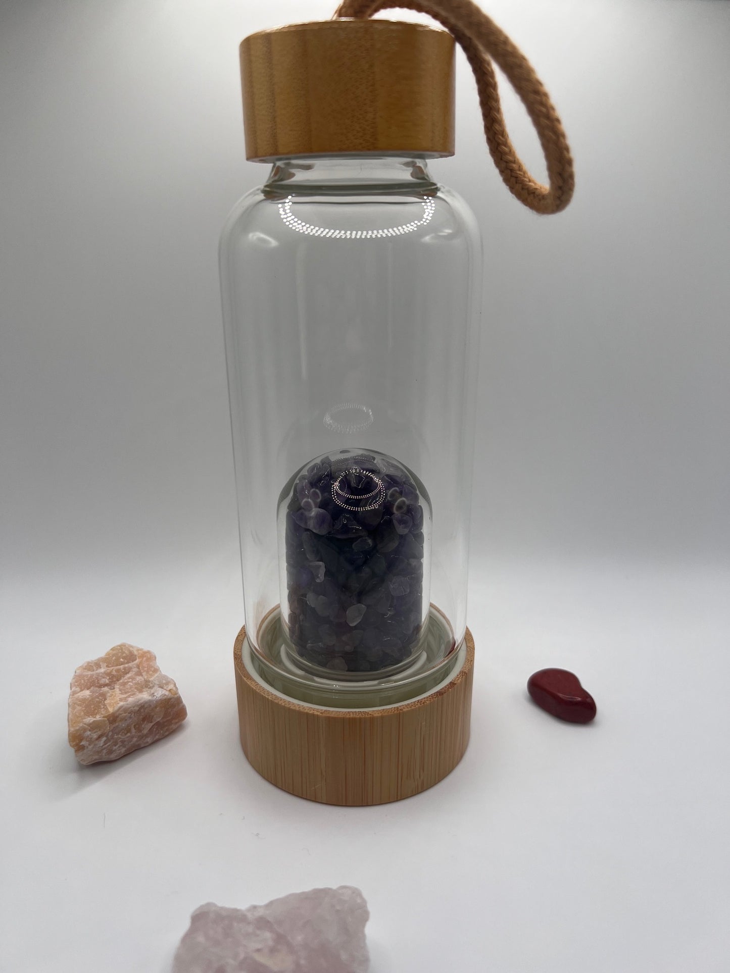 Small 300ML Amethyst Crystal Water Bottle